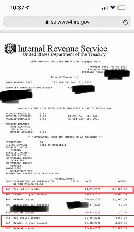 Free IRS Tax Transcript to get Refund Payment Status and Date