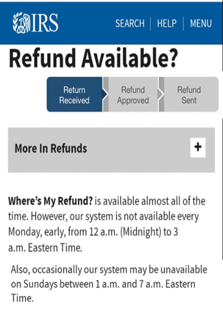 When do IRS2Go/WMR & Transcript Get Updated For Tax Return and Refund Processing?